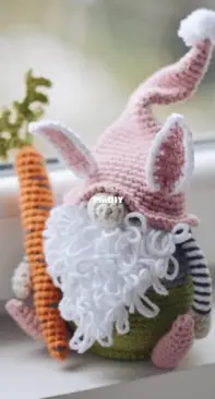 Firefly Crochets - Olga Mareeva - Bunny Gnome with a Carrot