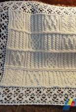 Rebeccas Stylings - Noelle Stiles - Cables and Lace Baby Blanket
