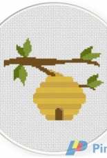 Daily Cross Stitch  - Bee Hive