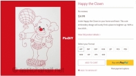 A stitch a Half - Happy the Clown machine embroidery