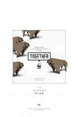 World Wildlife Fund WWF - Together -Bison, Elephant, Giant Panda, Gorilla, Jaguar, Marine Turtle, Polar bear, Rhino, Shark, Snow Leopard, Tiher, Whale