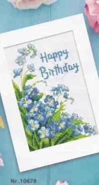 Coricamo S 10678 - Happy Birthday Postcard XSD