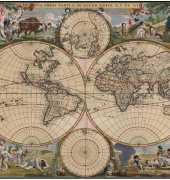 HAED HAED 107 Old World Map by Michele Sayetta