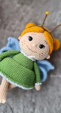 Galaxy Knitted Toys - Galina Veremeenko - Butterfly Doll