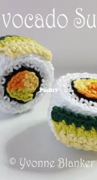 Yvonnes Crochet Art - Yvonne Blanker - Avocado Sushi - Dutch