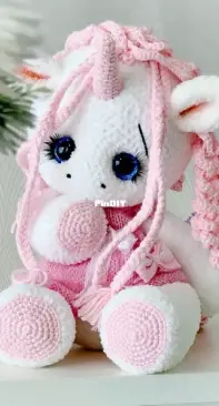 flawless toys - Irina Vulfson - Plush Unicorn - Russian