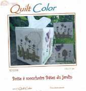 Quilt Color-K11208- Boite a mouchoir Bêtes du jardin