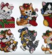 Dimensions-Merry Kittens Ornaments