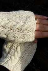 Cabled Wristlets Fingerless Gloves by Lena Hillring-Eng,Swedish-Free