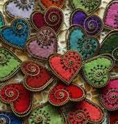 Felt & Zipper Heart Brooch - Wooy Fabulous - Odile Gova