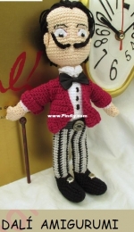 Galamigurumis - Gala Rebes - Dali amigurumi - Spanish