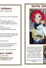 Dottie DollMaker by Brenda Greenwalt- Lillie Mae's Crafts-Free