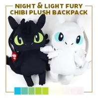 Sew Desu Ne? - Choly Knight - Night and Light Fury Chibi Plush Backpack - Machine Embroidery Files - Free