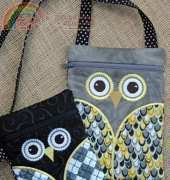 Embroidery Garden ITH Owl Hipster Purse