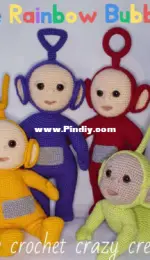The Crochet Crazy Crew - Tracey Denise - The Rainbow Bubbies