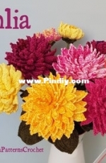 Pippa patterns crochet- dahlia flower- crochet pattern