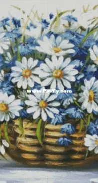 Chimera - Chamomile and Cornflowers in a Basket