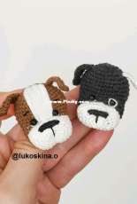 Crochet Toys Basket - Olga Lukoshkina - Brooch dog - Russian - Free