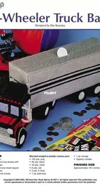 The Needlecraft Shop - 18 Wheeler Truck Bank Plastic Canvas