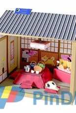 Sanwa Paper Museum Papercraft -Paper doll house - Tea Room - Japanese