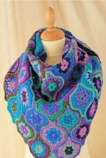 Mystical Lanterns- Janie Crow - Crochet Shawl