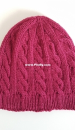 Cable Beanie by Emily Bolduan-Free