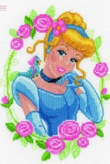 Vervaco PN-0145095 Cinderella Framed with Flowers