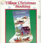 Dimensions 8432 Village Christmas Stocking