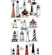 Jeanette Crews Designs One Nighters 436 - 30 Lighthouses PCS
