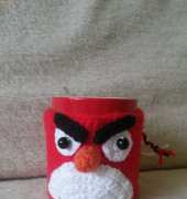 Crocheted Coffee Mug Cozy Angry Birds