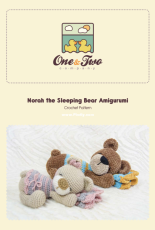 One and Two Company - Carolina Guzman - Norah the Sleeping Bear Amigurumi