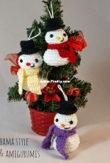 Crochet Creativo-Hamma Style and Amigurumis- Marta Ruso - Snowman - Spanish-Free