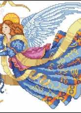Celestial Angel by Barbara Baatz from American School of Needlework ASN 3661 Cross Stitch Angels PCS