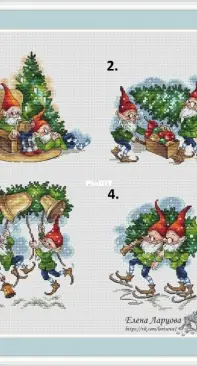 Christmas Story - Christmas Gnomes by Elena Lartsova