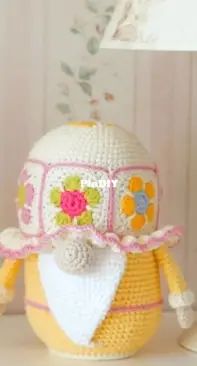 Polushka Bunny - Crochet Page - Gnomeland - CrochetGnome Toys - Maria Ermolova - Granny Square Gnome