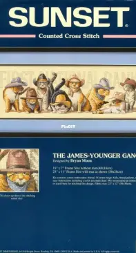 Dimensions Sunset - 13642 The James-Yunger Gang XSD