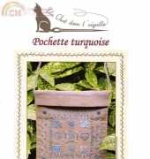 Un chat dans l'aiguille Ref.902 Pochette turquoise