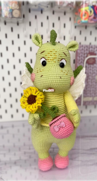 Kat Knit Toys - Ekaterina Litvinova - Gretta The Dragon - Russian Translated
