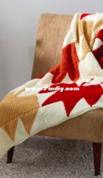 Caron - Caron Simply Soft and Simply Soft Collection - Autumn Leaves Afghan - Free