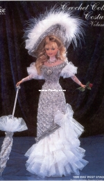 Paradise Publications - Crochet Collector Costume Vol. 50 -  1899  Mae West  Stage Costume