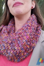 Rainbow-berry Cowl by Christelle Bagea/Tricot&Stitch-Eng,French-Free