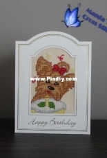 birthday card yorkie