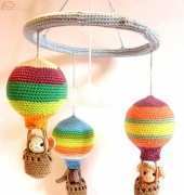 Crochet on a Tree - Silke Merckx - Hot Air Balloon Mobile
