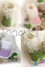 MakiCrochet - Maja Masar - Fluffy baby boots 107