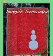 Moda Bake Shop-MBS-Simple Snowman, miniquilt