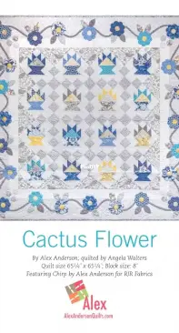 Alex Anderson for RJR Fabrics - Cactus Flower Quilt - Free