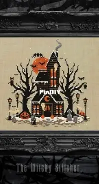 The Witchy Stitcher - Frosted Pumpkin Cottage - English