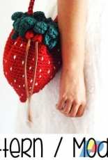Strawberry bag crochet pattern - Ahookashop