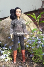Barbie clothes knitting