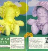 Gingham Dolls from Annie's Pattern Club Newsletter 15 June-July 1982